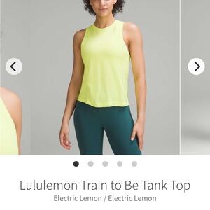 Lululemon Train to Be Tank Top
Electric Lemon / Electric Lemon